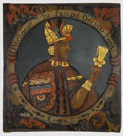 Pachacuti, 10th Inca King, mid-18th century by Peruvian School